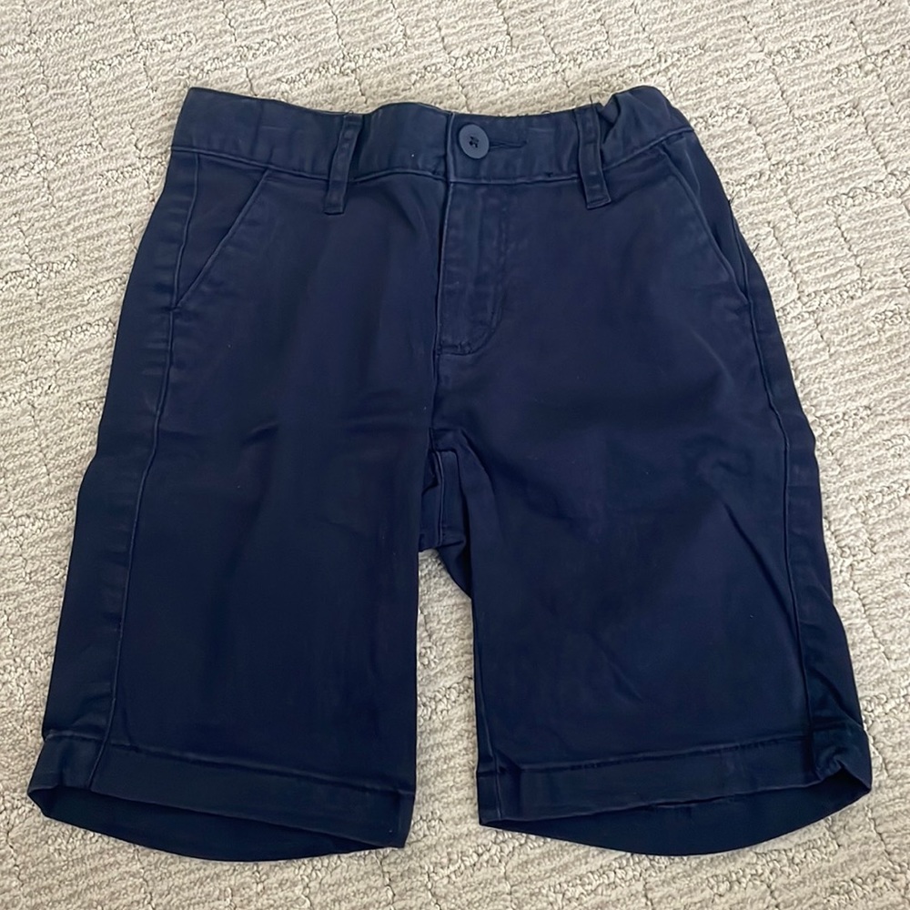 Girls Navy Blue Bermuda Uniform Shorts Size 6